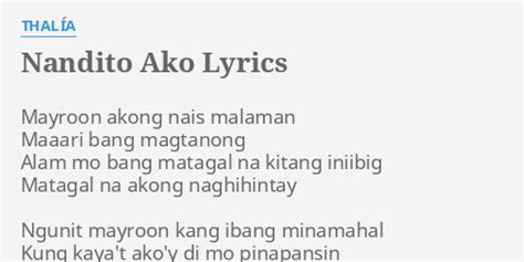 meron akong nais malaman lyrics